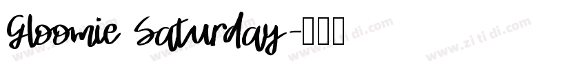 Gloomie Saturday字体转换